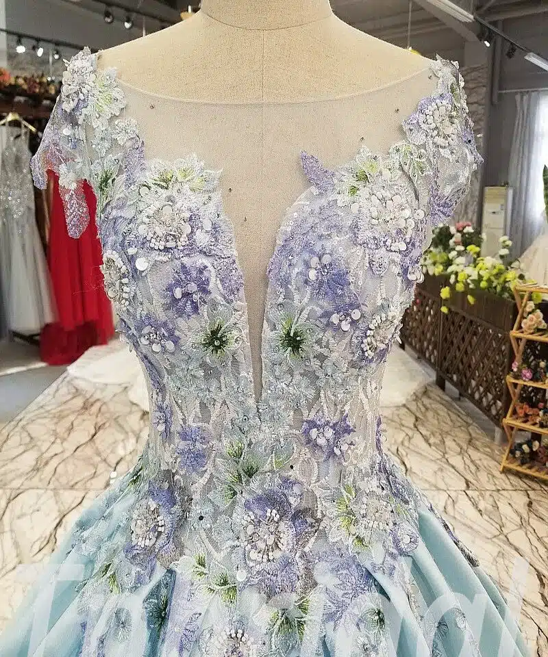Baby Blue prom dress 252-01