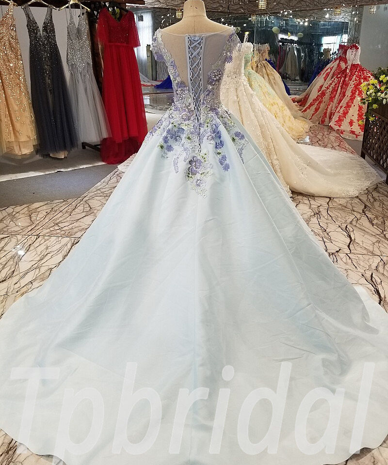 Baby Blue prom dress 252-02