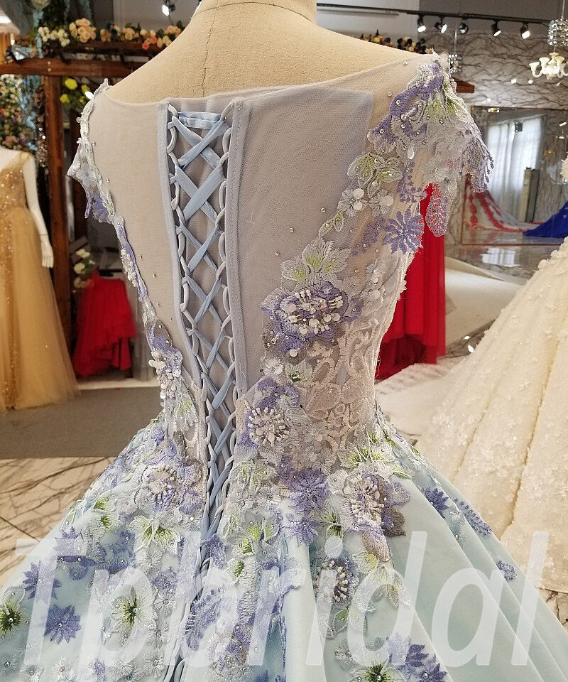 Baby Blue prom dress 252-04