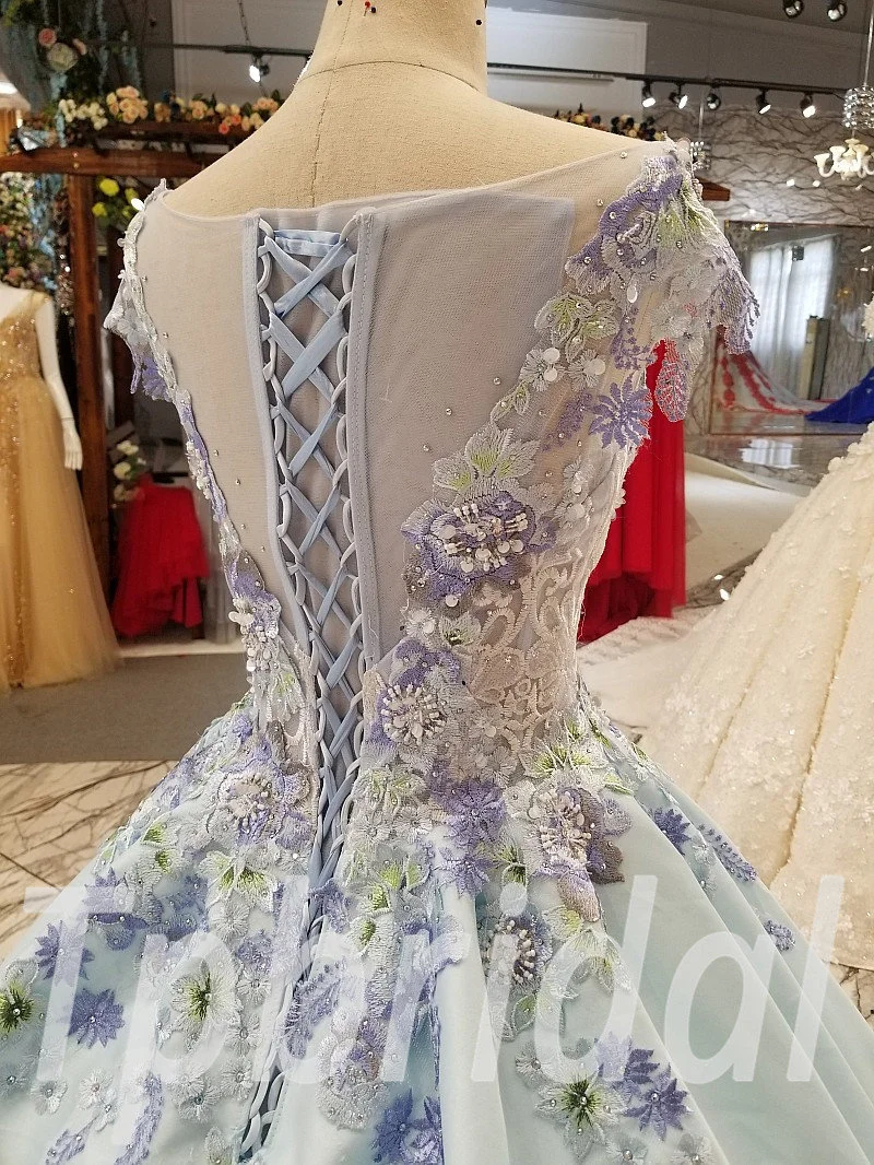 Baby Blue prom dress 252-04