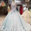Baby Blue prom dress 252-05