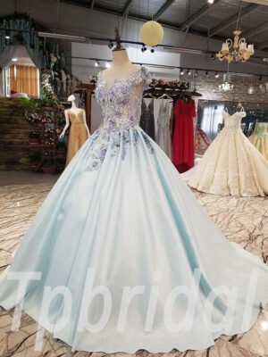 Baby Blue prom dress 252-05