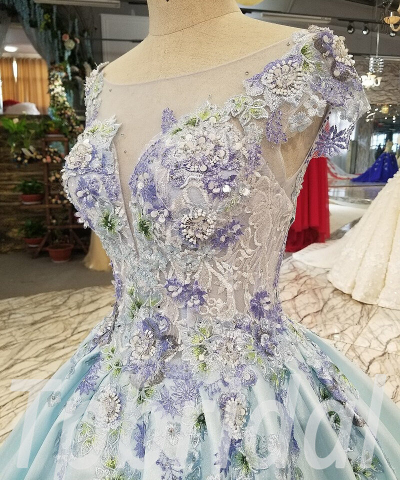 Baby Blue prom dress 252-06