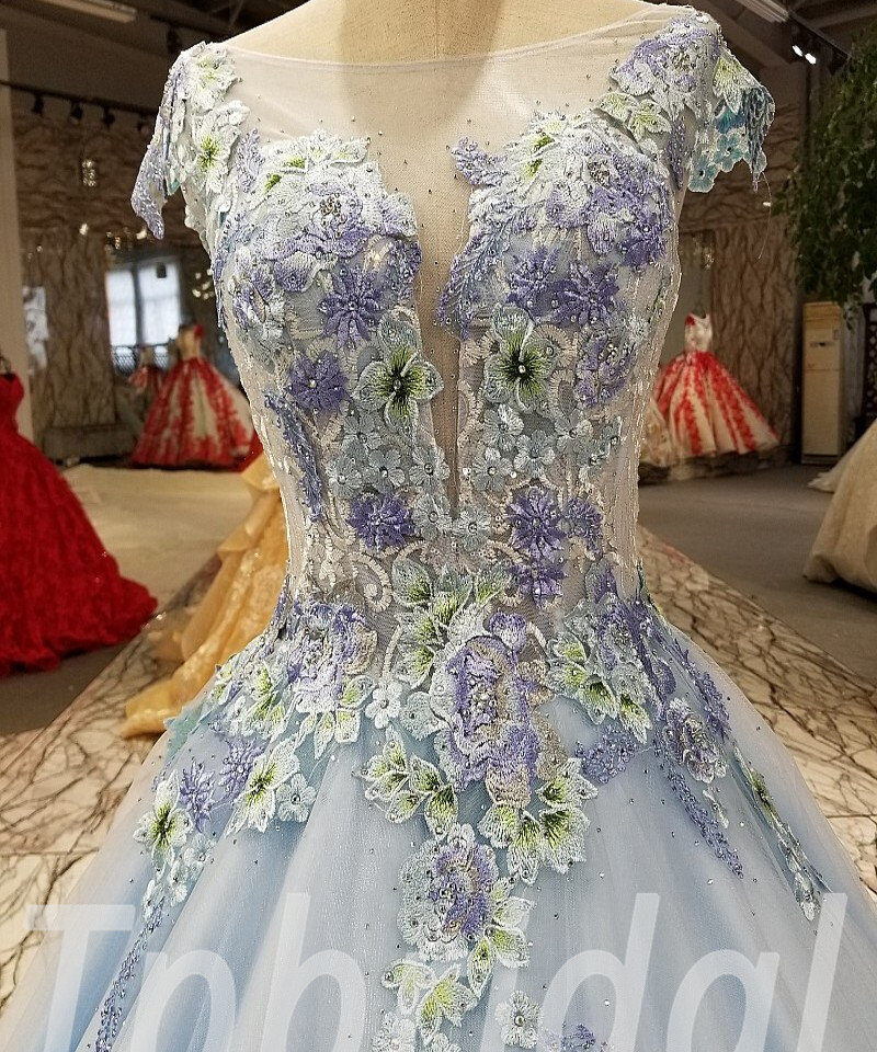 a line prom dress light blue 263-03