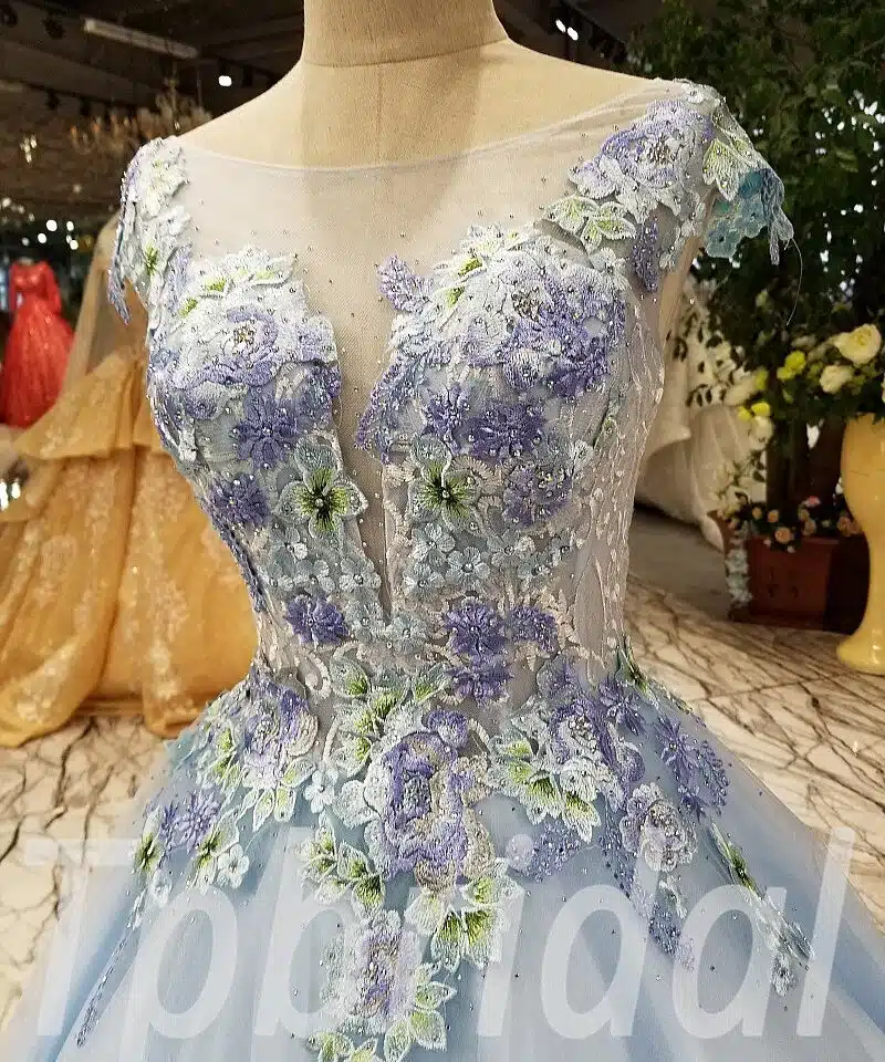 a line prom dress light blue 263-03