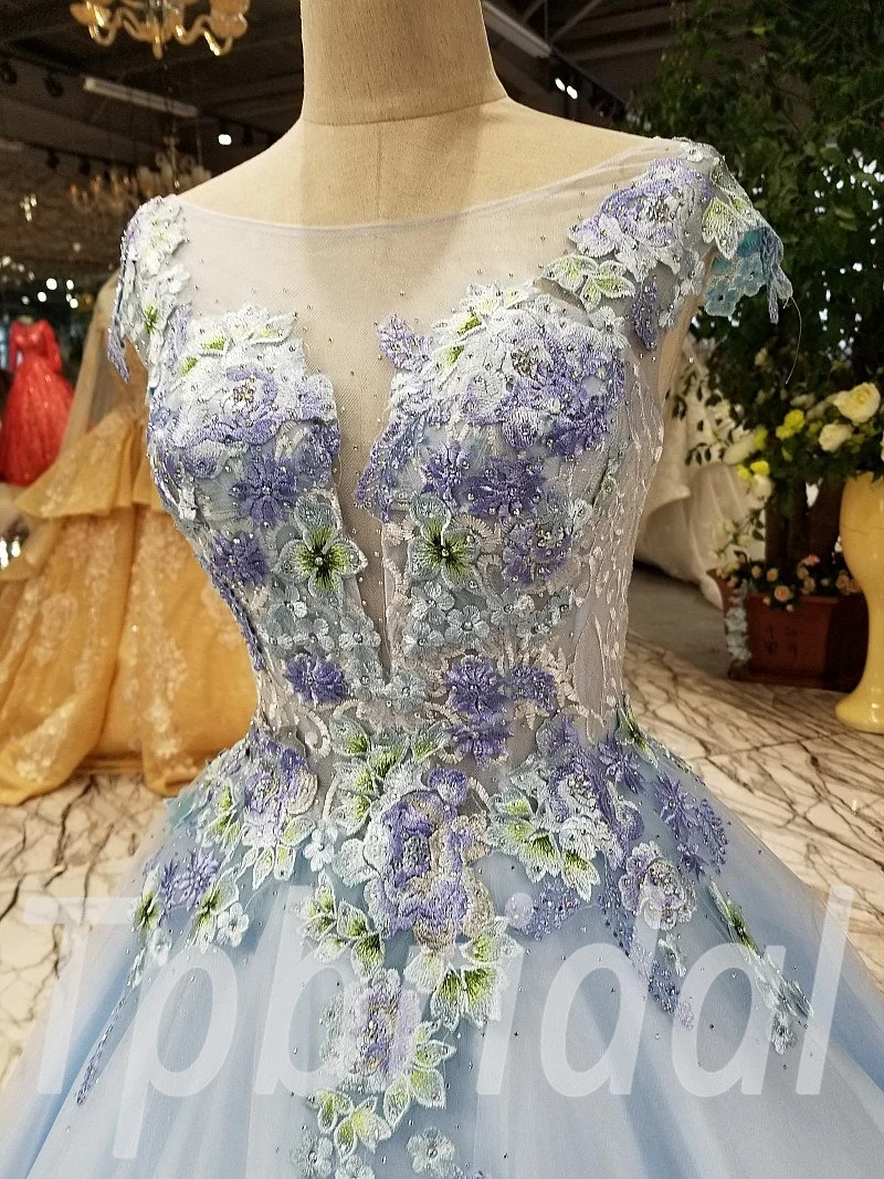 a line prom dress light blue 263-03