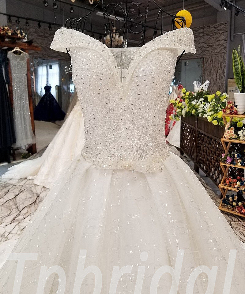 a line wedding dress train 261-06