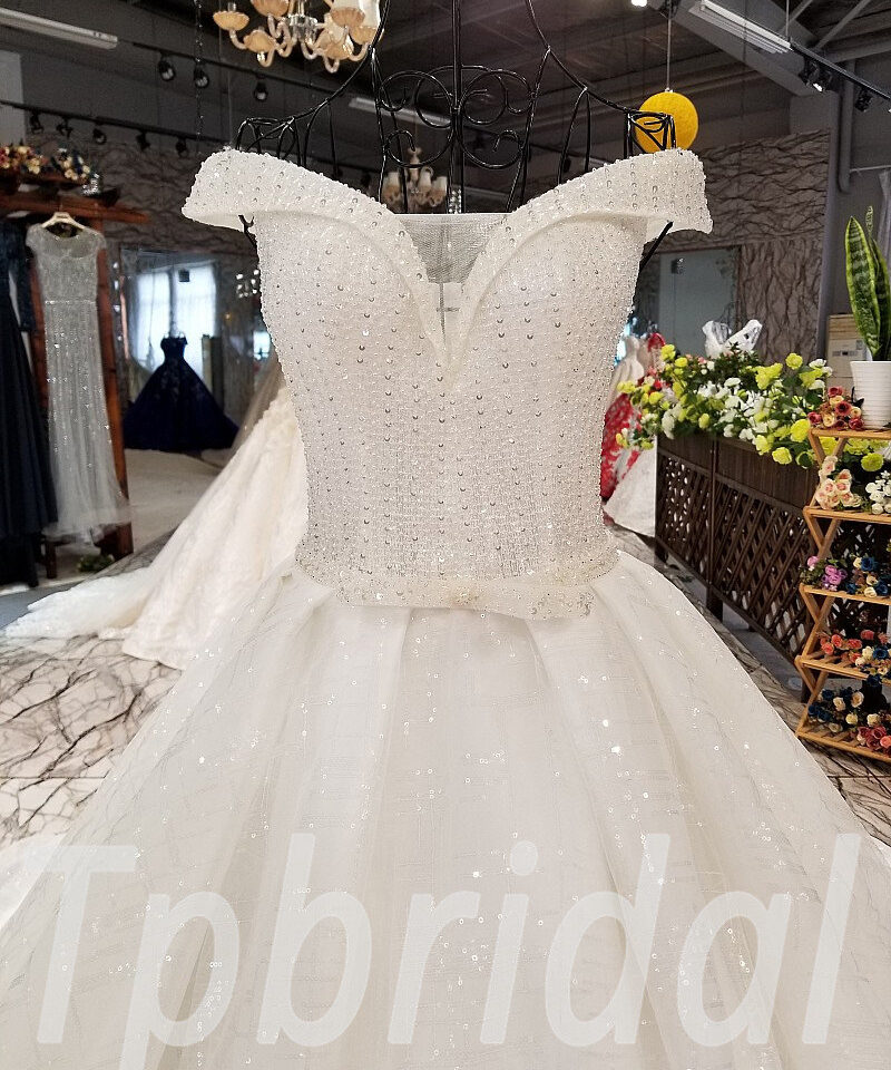 a line wedding dress train 261-06