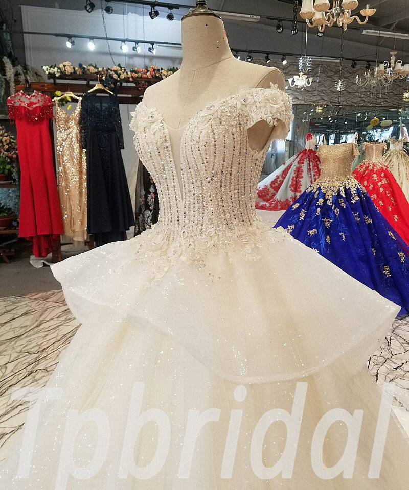 ball gown wedding dress crystal 260-03