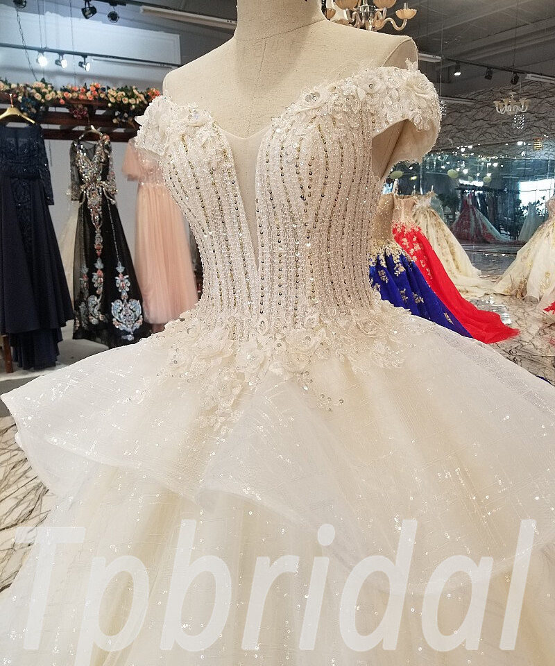 ball gown wedding dress crystal 260-04