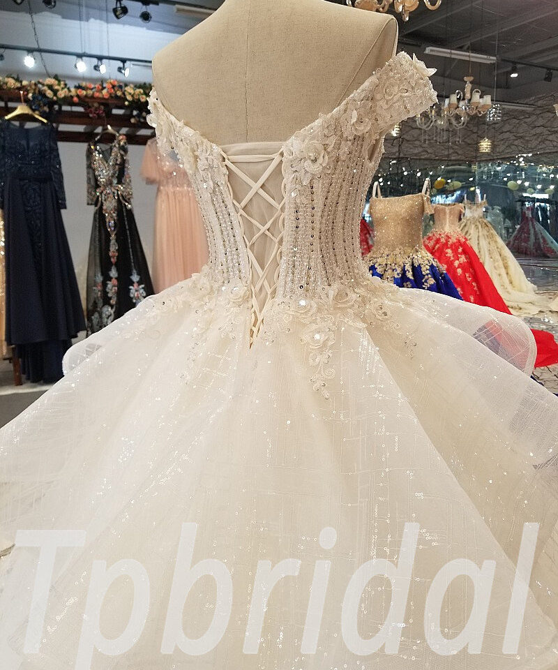 ball gown wedding dress crystal 260-05