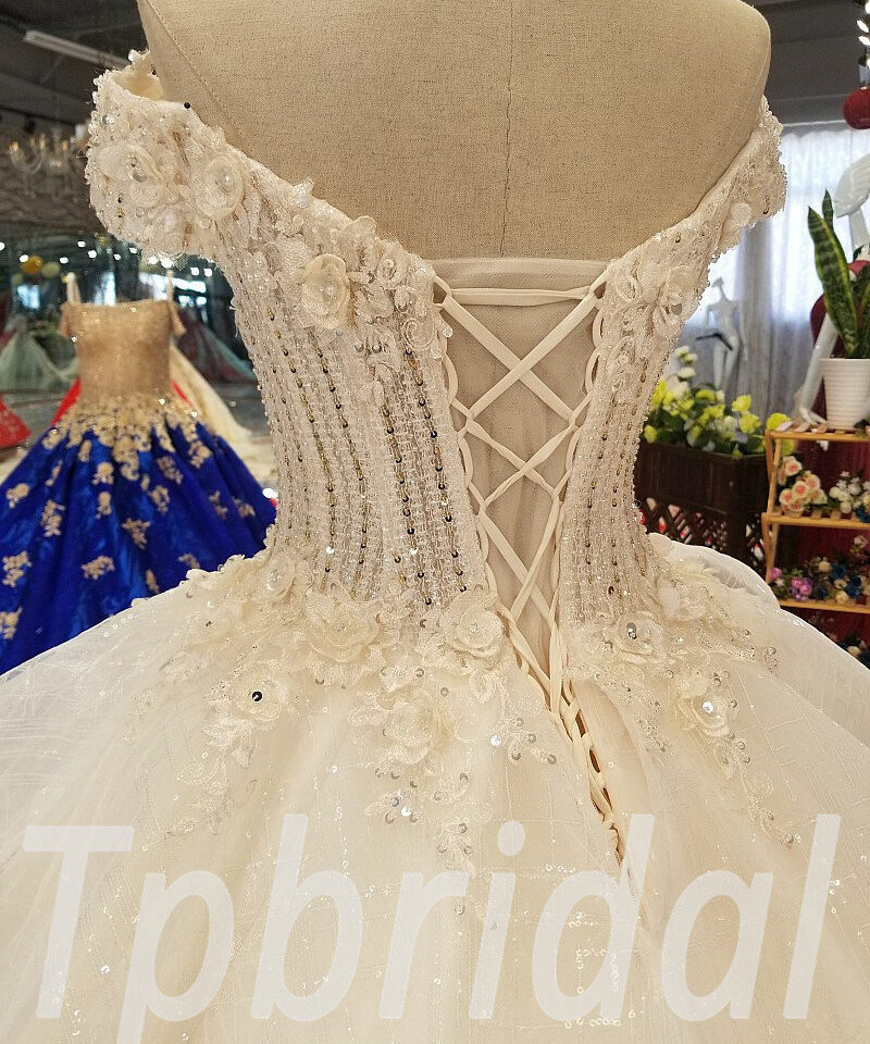 ball gown wedding dress crystal 260-07