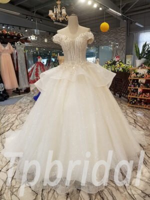 ball gown wedding dress crystal 260-08