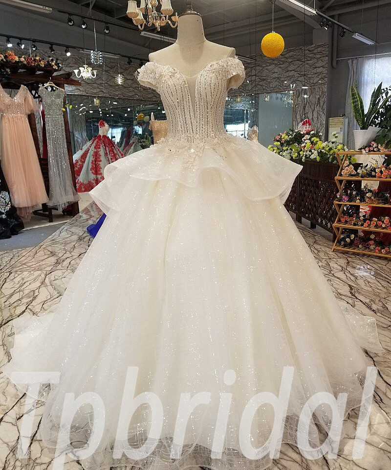 ball gown wedding dress crystal 260-08