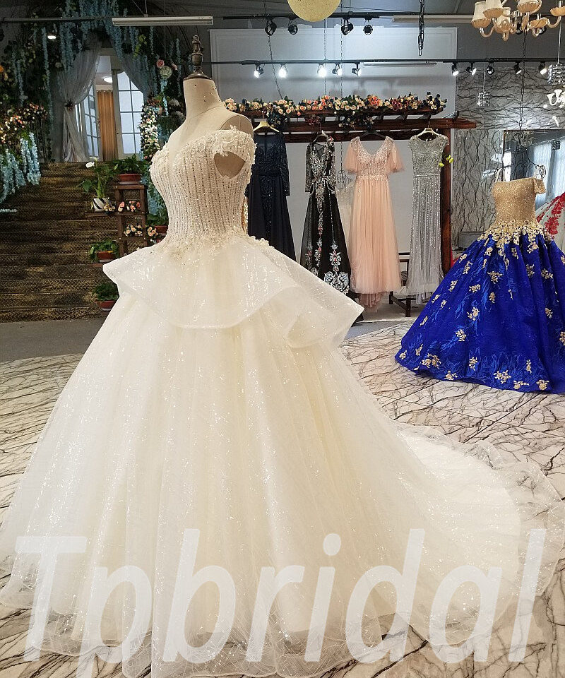 ball gown wedding dress crystal 260-09