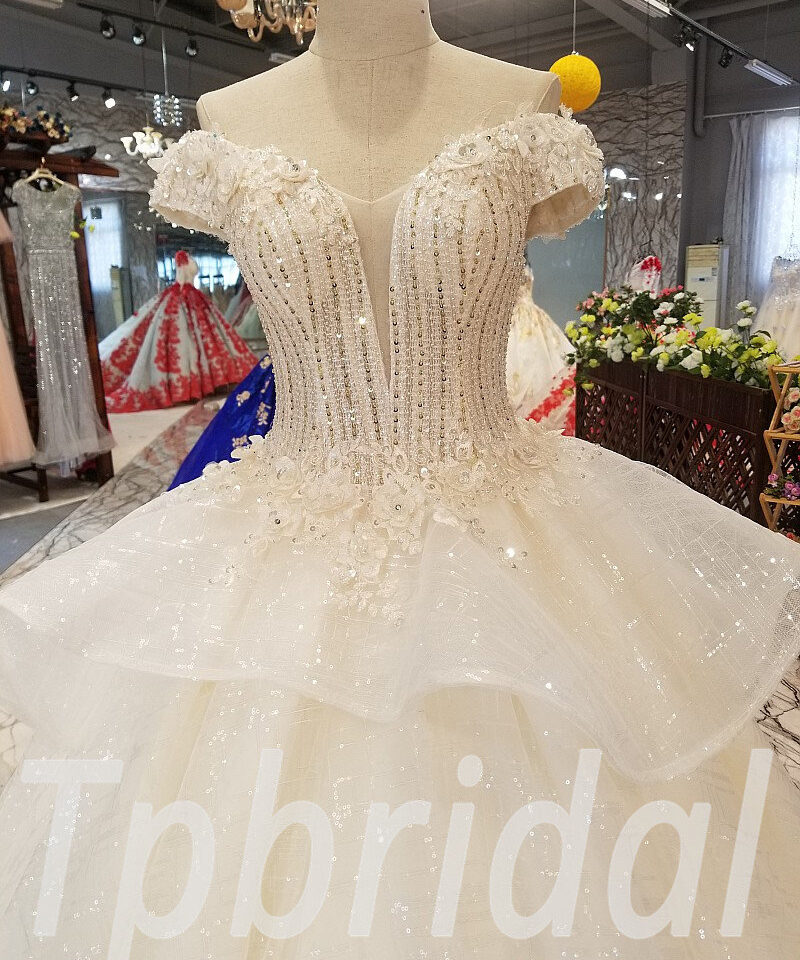 ball gown wedding dress crystal 260-03