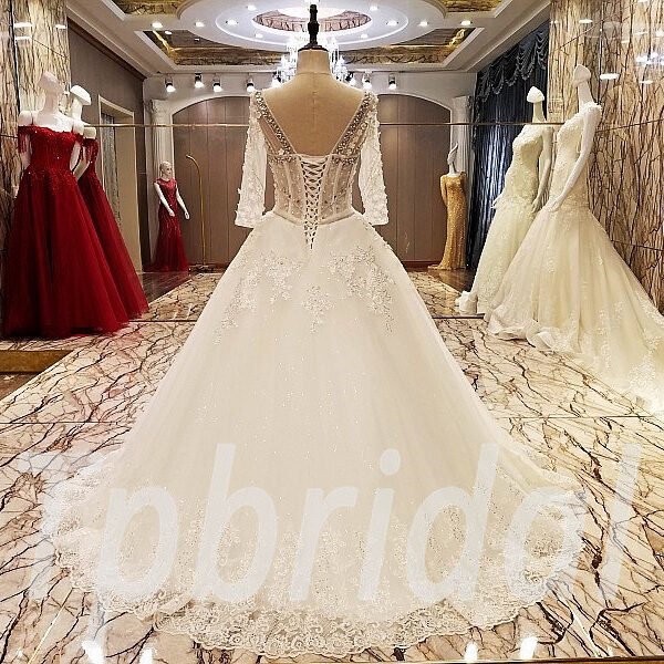 ball gown wedding dress floor length 276-02