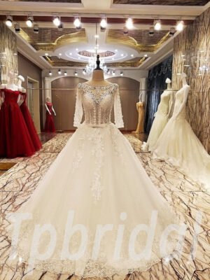 ball gown wedding dress floor length 276-03