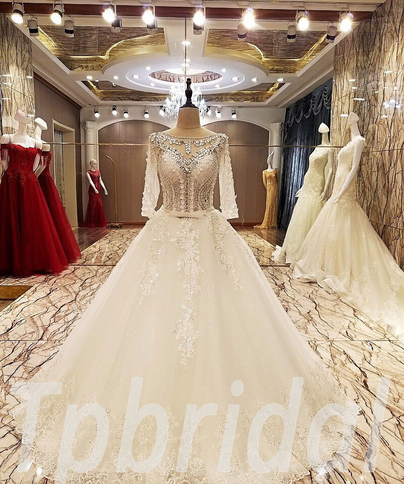 ball gown wedding dress floor length 276-03