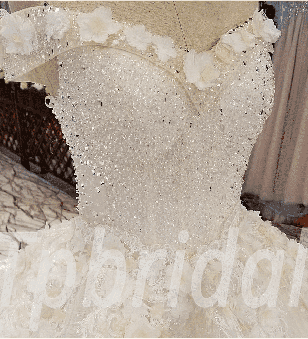 ball gown wedding dress hand made 262-01