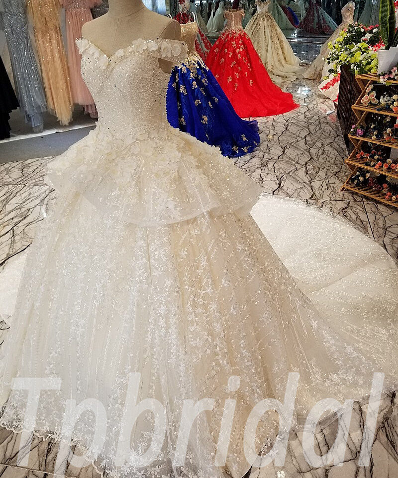 ball gown wedding dress hand made 262-04