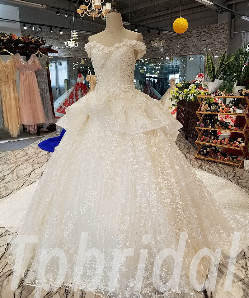 ball gown wedding dress hand made 262-05