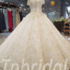 ball gown wedding dress with train 289-06