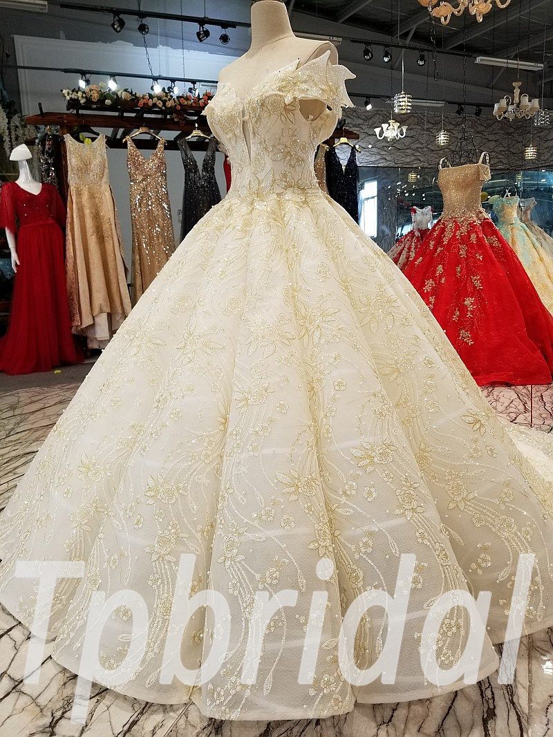 Gold Wedding Dresses Usa - duyandesigns