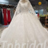 long sleeve ball gown wedding dress 288-07
