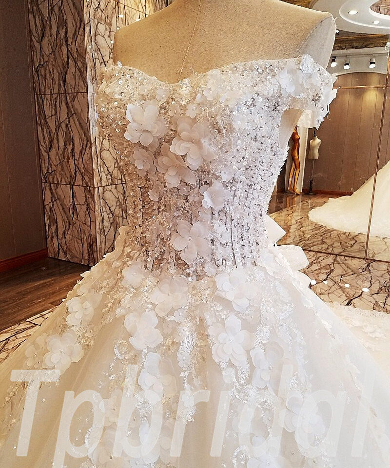 long train wedding dress 268-01