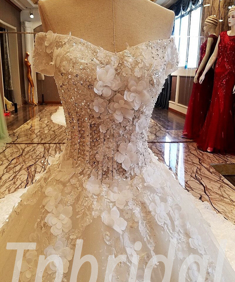 long train wedding dress 268-06