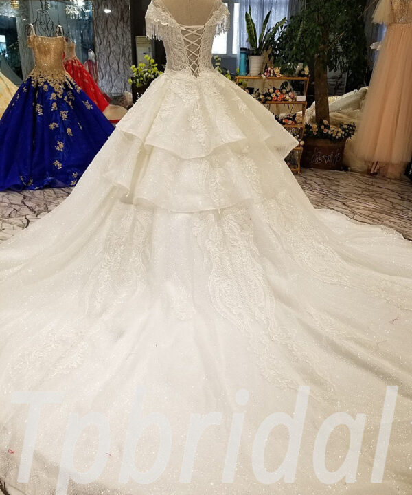 luxury ball gown wedding dress 287-08