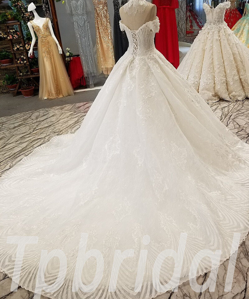 luxury wedding dress for girl 293-06