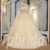 luxury wedding dress high neck 272-02