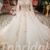 luxury wedding dress pink 265-07