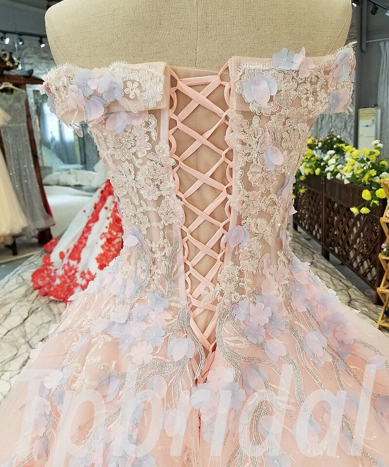 pink prom dress floor length 256-07