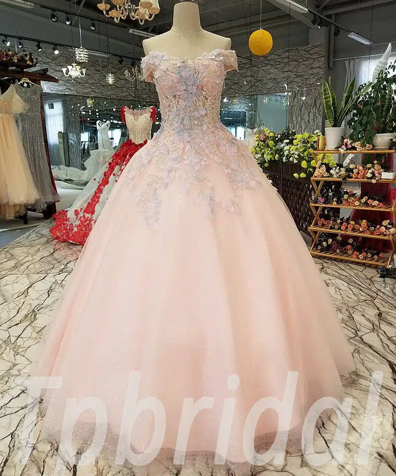 pink prom dress floor length 256-08