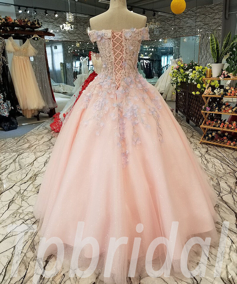 pink prom dress floor length 256-02