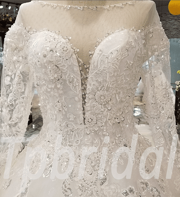 wedding dress floor length 254-01