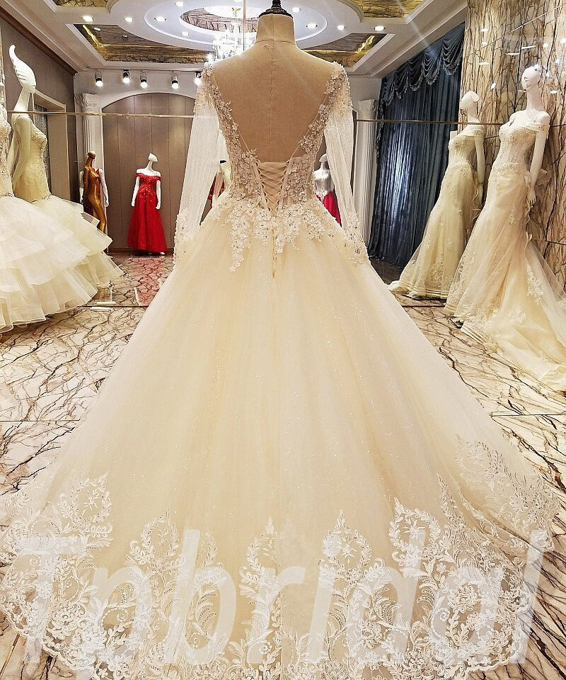 wedding dress floor length 271-04