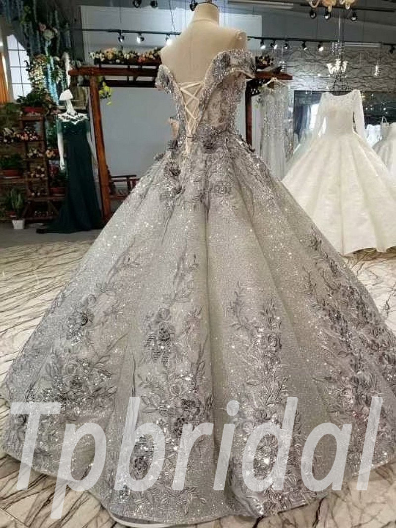 Buy Custom Gray Green Ball Gown for Women off Shoulder Prom Dress With Long  Illusion Sleeve Velvet Evening Dress Applique Lace up Party Dress Online in  India - Etsy