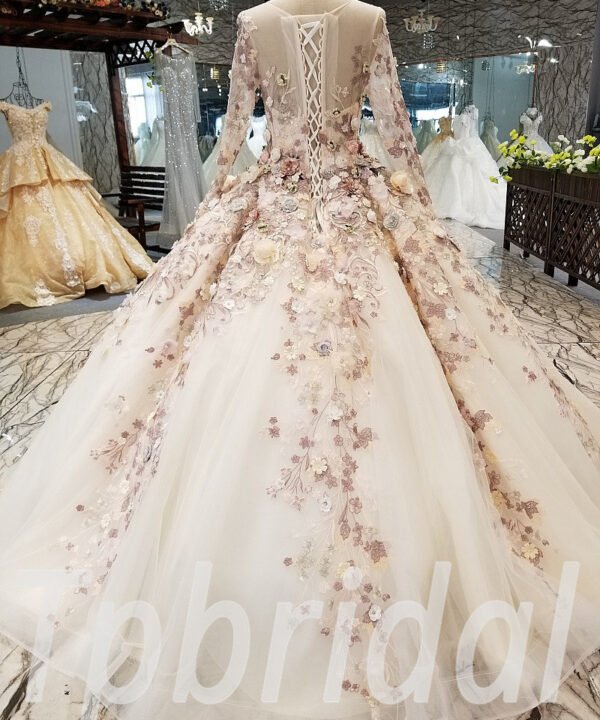 ball gown prom dresses with sleeves 296-05