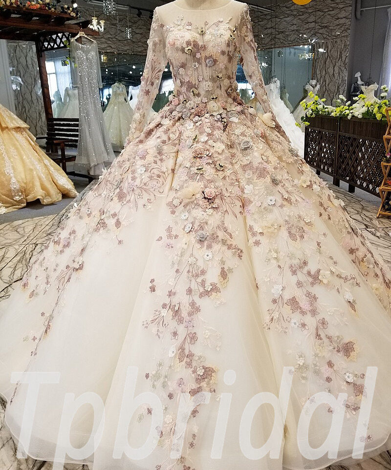 ball gown prom dresses with sleeves 296-12