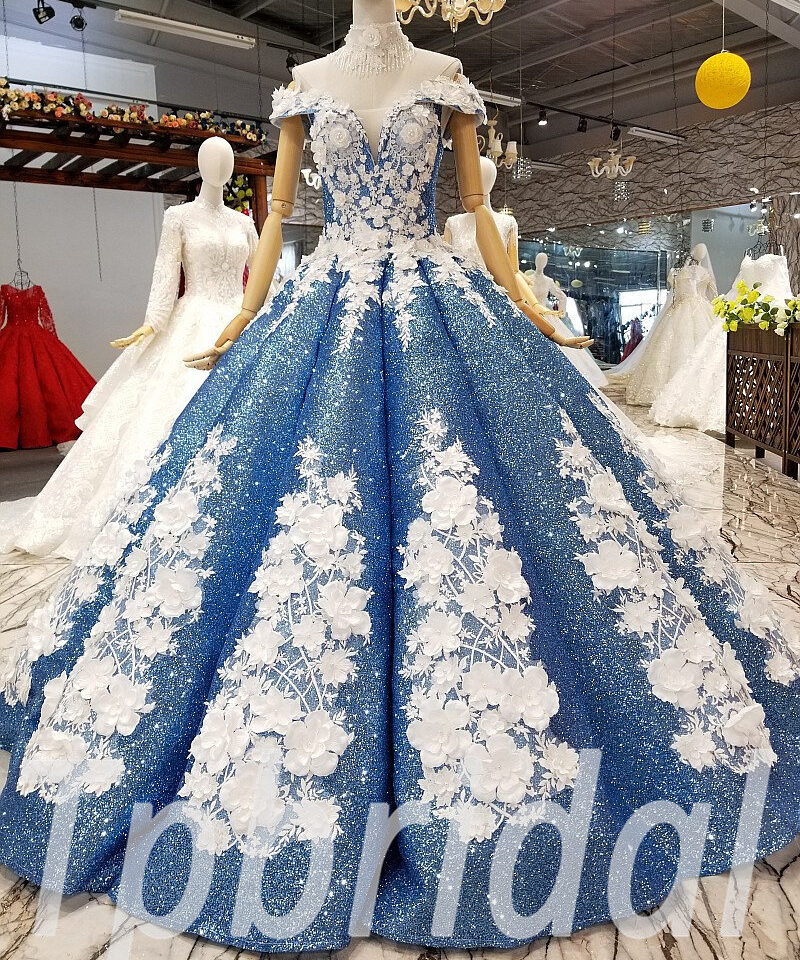 blue prom dress 0314-09