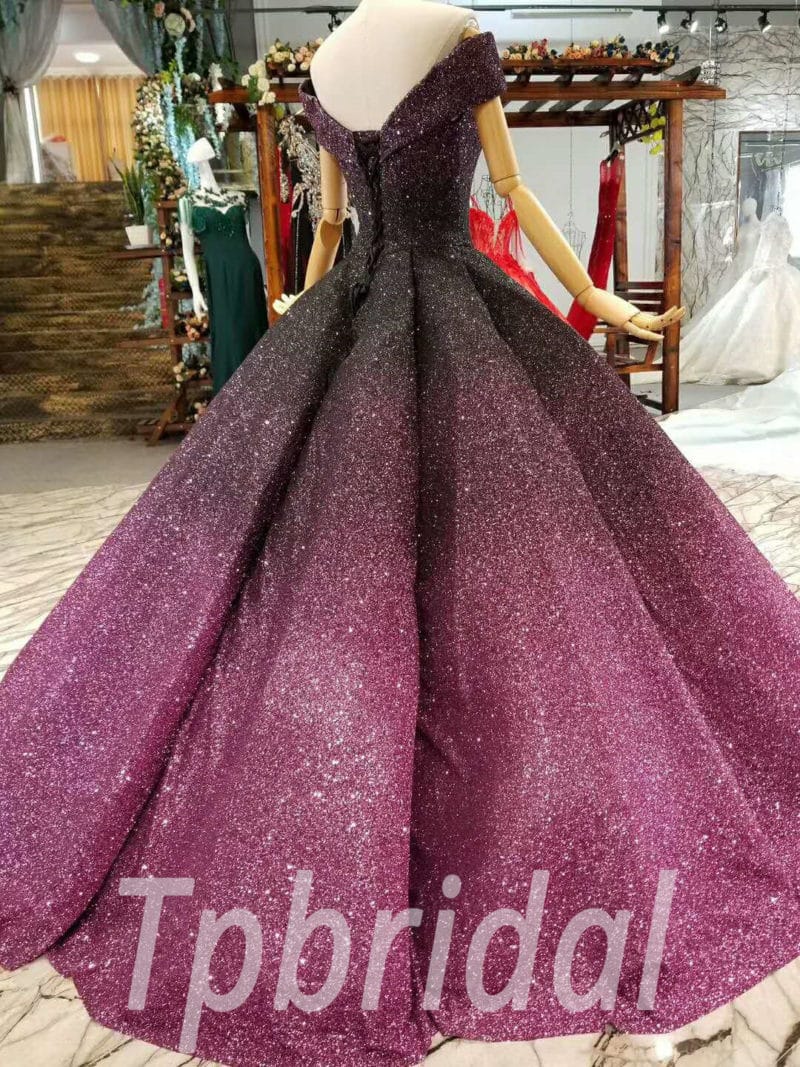 Muslim Burgundy Wedding Dress Long Sleeve Ball Gown TBW05 – TANYA BRIDAL