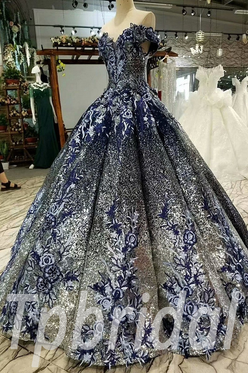 dark ball gowns