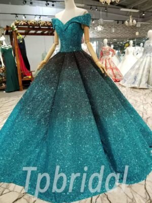 green prom dress 0312-01