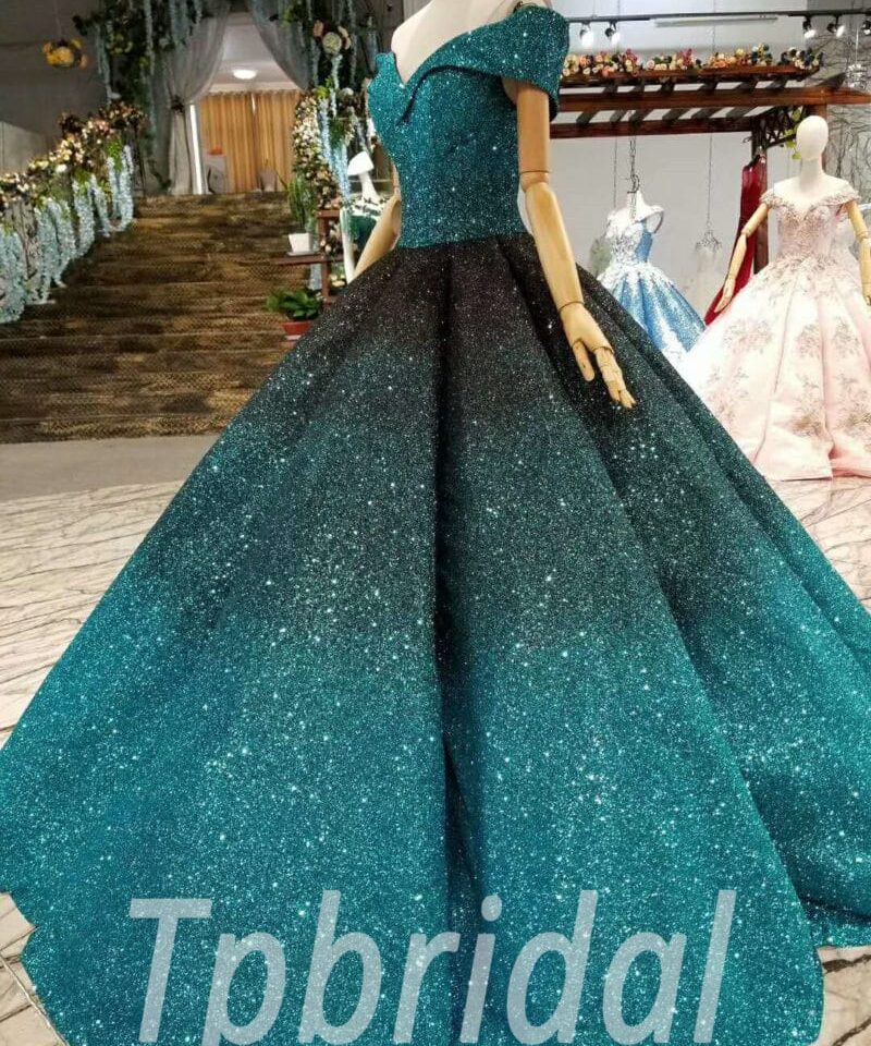 green prom dress 0312-02