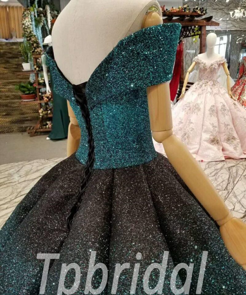 green prom dress 0312-05