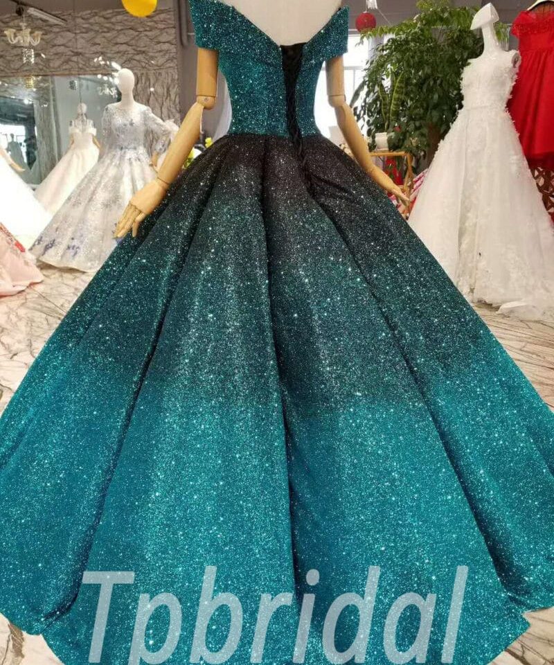 green prom dress 0312-06